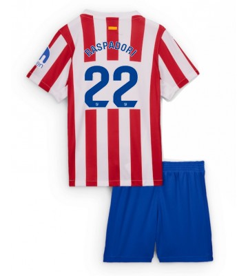 Atletico Madrid Giacomo Raspadori #22 Hjemmebanetrøje Børn 2025-26 Kortærmet (+ Korte bukser)